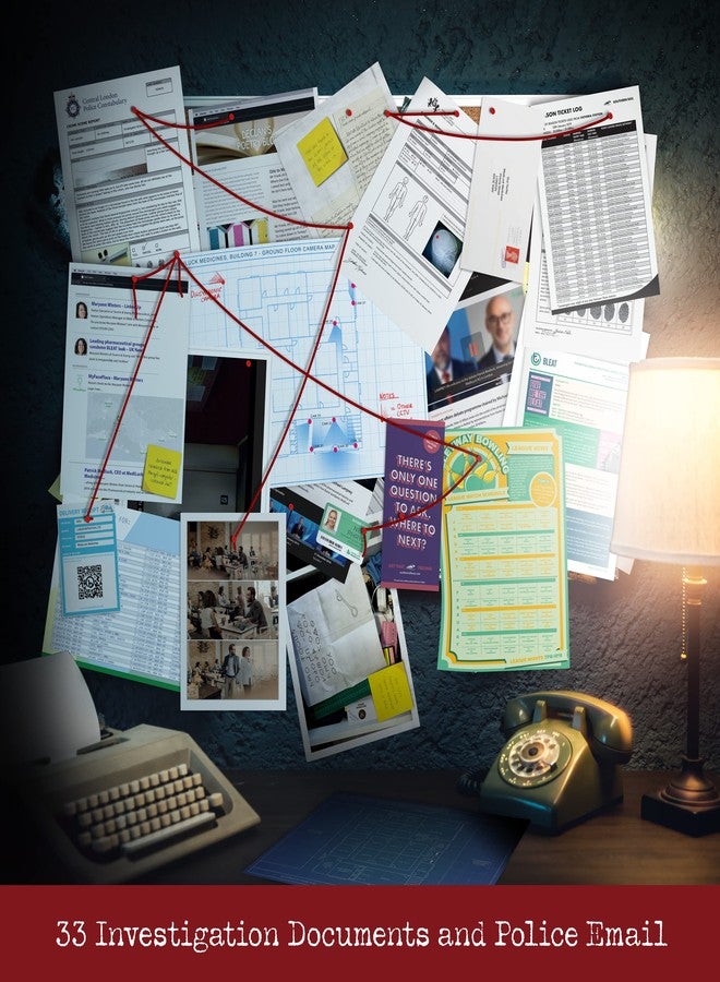 Cryptic Killers Unsolved Murder Mystery Game - Cold Case Files Investigation Detective Evidence & Crime File - Individuals, Date Nights & Party Games- Murder at Mediluck Medicines - Image 3